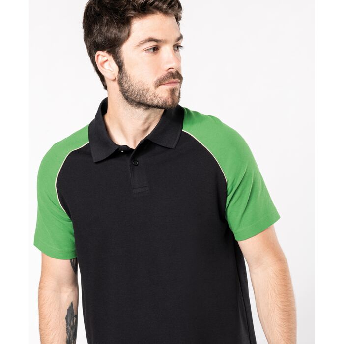 Polo baseball contrast polo shirt Thumbnail