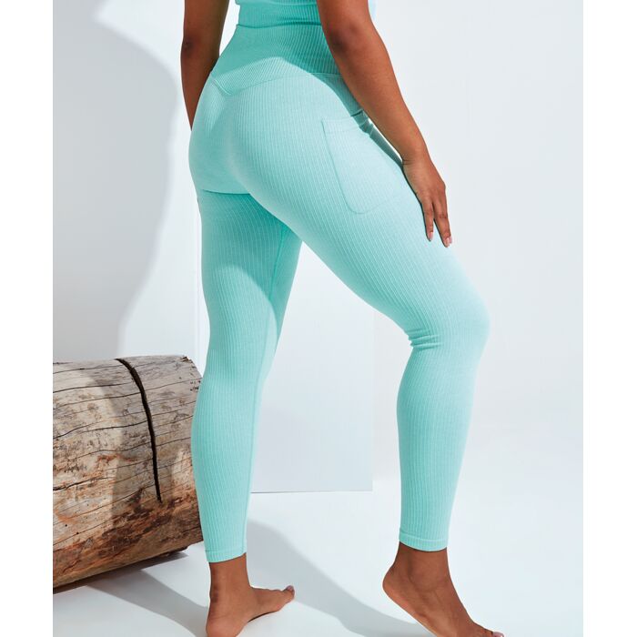 Women's ribbed seamless 3D fit multi-sport leggings Thumbnail