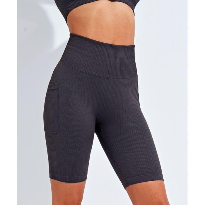 Women’s Ribbed Seamless '3D Fit' Cycle Shorts Thumbnail